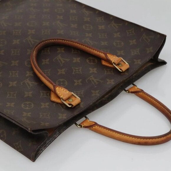 LOUIS VUITTON Monogram Sac Plat Hand Bag M51140 LV Auth 134427 - Picture 7 of 16